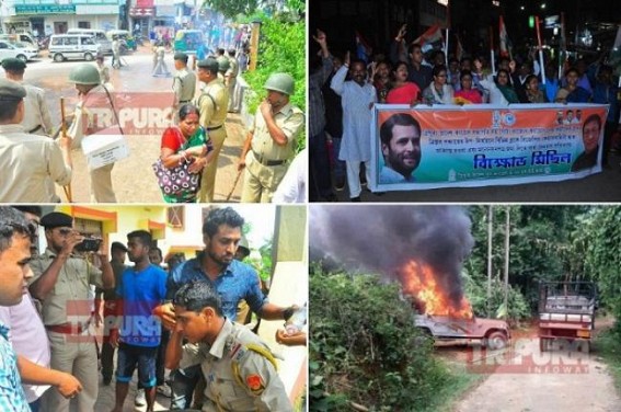 JUMLA Partyâ€™s Massive poll violence continues, oppositions demand re-conducting of nomination filling : â€˜Tripura People will give fitting answer to BJPâ€™s misruleâ€™, says Congress President 