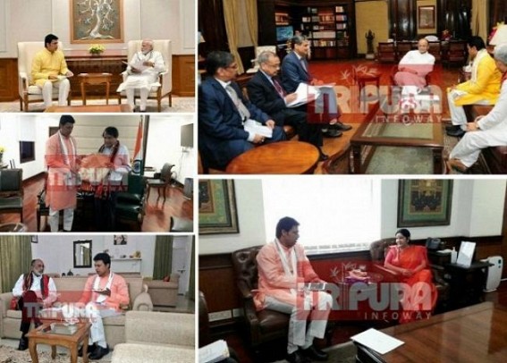 After Dozens of  Delhi visits, CM returns empty hands, openly admits cash crunch : Modi stopped funding for Tripura after Assembly Election Win, BJPâ€™s JUMLA Politics cheated Tripura masses
