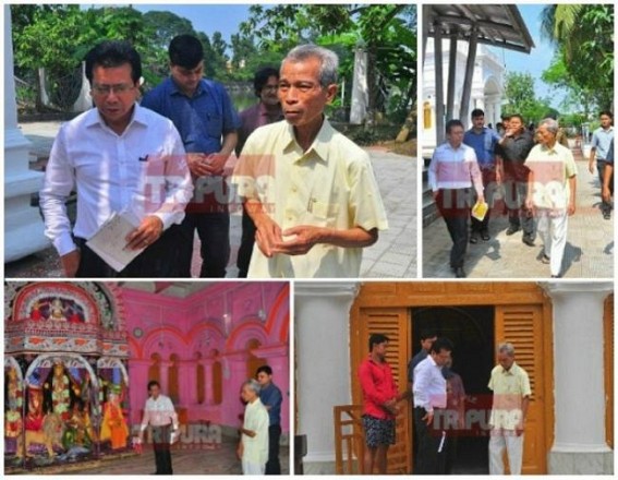 After BJP's Saffron coat on ancient Durga Bari temple, IPFT President Minister NC Debbarma's Damage Control coat for Biplab Deb Govt, says, 'Weather in our favour', skips comment on Saffron-issue