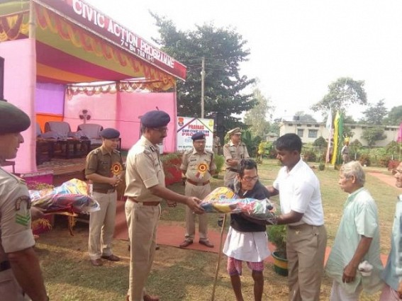 TSR 7TH BN organised a Mega blood donation camp and Civic Action programme 