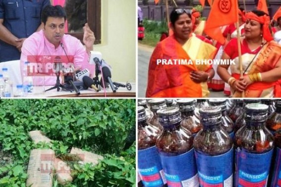 Biplab, Pratimaâ€™s Ganja Business, Phensedyl Smuggling, Narcotics Empire, Organized Crimes unite Tripuraâ€™s Opposition Parties : BJP lost mass support, turns JUMLA Party 
