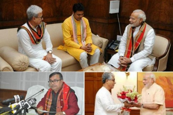 Modiâ€™s deprivation to Tripura exposed ! Ratan Lal blames Manik Sarkar for â€˜too muchâ€™ infrastructure spending amid â€˜Fund Crisisâ€™(under Modi Era from 2014), exposed CPI-M Govtâ€™s developmental efforts amid BJPâ€™s JUMLA 