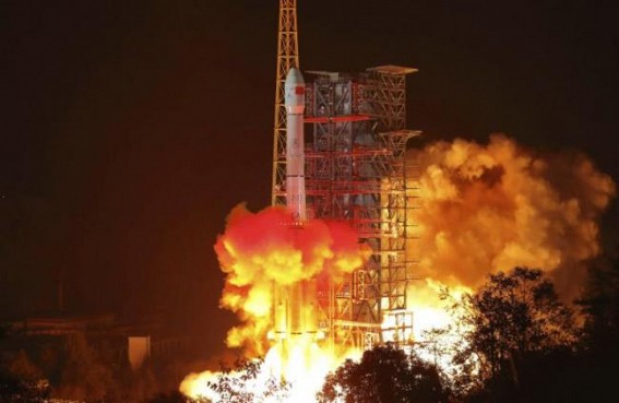 China launches lunar probe to study moon's far side