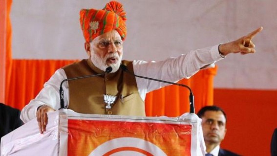 Those in habit of looting money now afraid of 'chowkidar': Modi