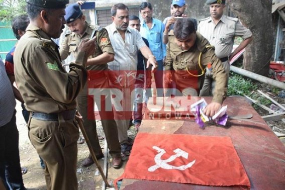 Weapons recovered from BMS occupied CITU office area