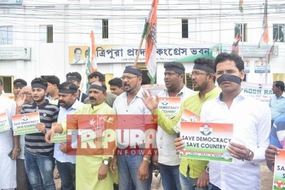 â€˜Save Democracy, Save Countryâ€™, Congress stages protest against BJP Govt with various issues