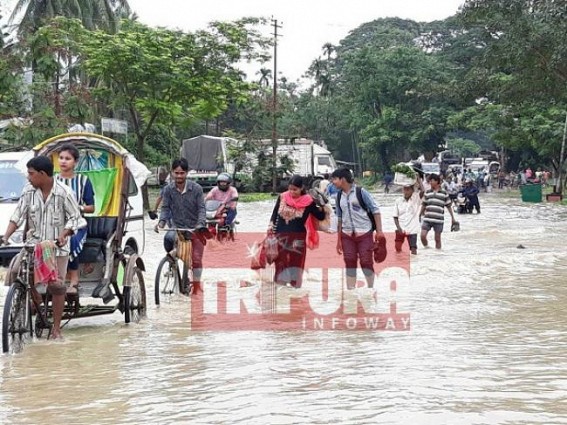 Monsoon covers most of northeast, creates havoc in Tripura, Mizoram
