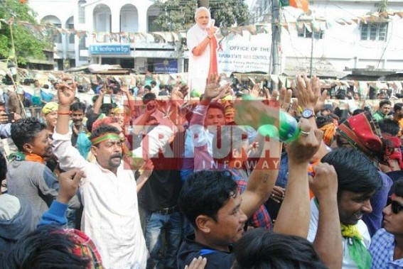 BJP leading Tripura Assembly Election Results after 4th round of counting : BJP-IPFT wins 23, Left 8, Congress 0 