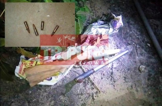 Pistol, bullets recovered from CPI-M Office at Udaipur