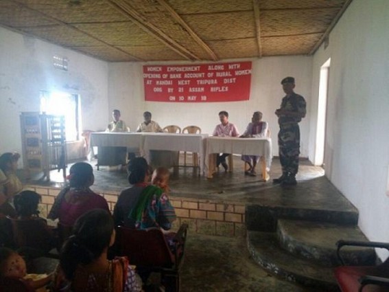 Assam Rifles facilitates in opening of Sukanya Samaridhi accounts 