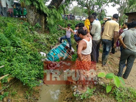 Road mishap injures four at Agartala 