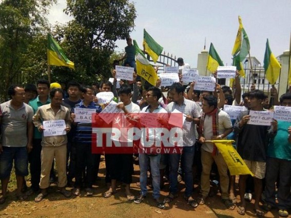 BJP, IPFT ongoing clashes  : IPFT calls strike, locks block offices in ADC areas demanding resignation of INPT, BJP leaders as BAC Chairpersons 
