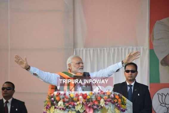 Modi mocks at introduction of traffic signals in Agartala, after 25 yrs of Communist regime
