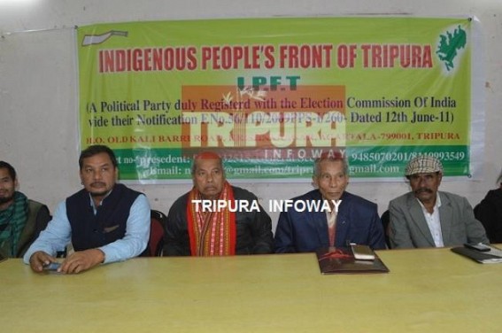 Leadership crisis hits IPFT : NC Debbarma announces half candidates list 