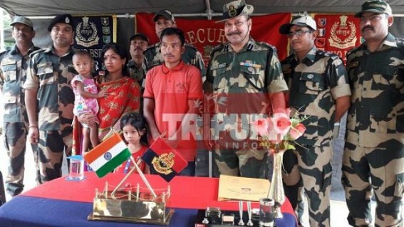 Bangladesh based Terrorist NLFT leader surrendered with family