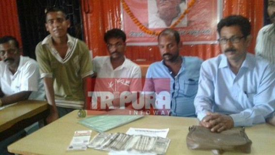 Bag found with 1 lakh cash at Battala 