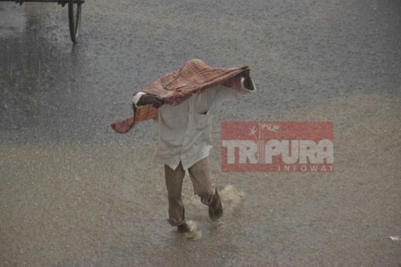 Rain, thunder hit daily lives in Agartala