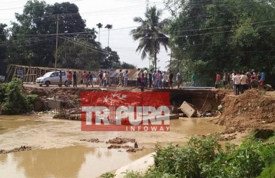 Storm, rain hit Udaipur : National Highway collapses