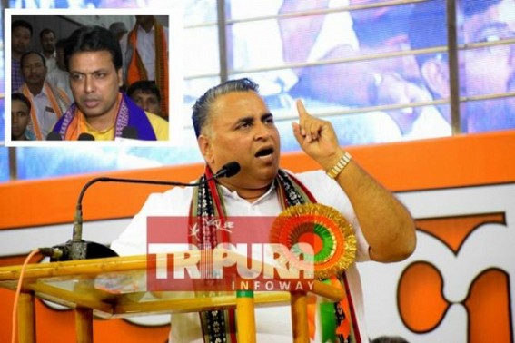 2 months of Tripura BJP without Deodhar caused Biplab Deb led disasters from Mahabharata to Paan-shop controversies : First address of Deodhar after election re-energizes Tripura BJP 