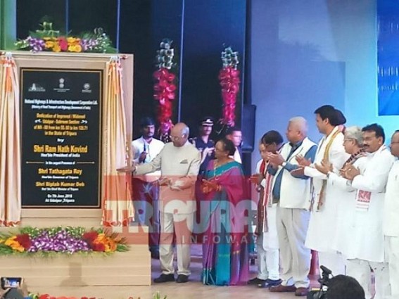 President Kovind unveils National Highway Expansion project for Udaipur-Sabroom route 