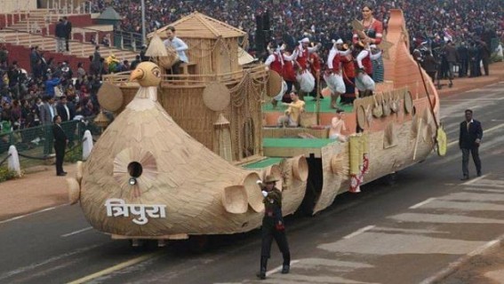 Tripura performs Mog's traditional Sangrai dance at Rajpath  