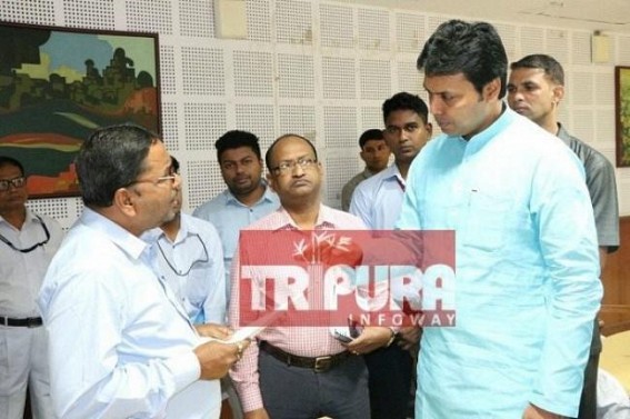 Biplab Debâ€™s weekly Flight Trips with large delegations costing Tripura crores of Taxpayers money