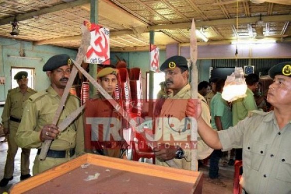 Tripura Govt orders bulldozing of Illegally constructed party offices on Govt lands 