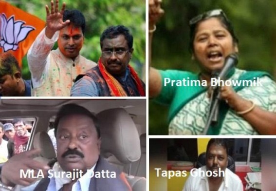 Amid statewide agitations against BJP-IPFT Govt, BJPâ€™s infighting on peak : Stateâ€™s law and order paralyzed, public in suffer 