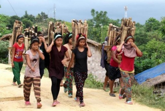 Food, relief supplies extended for tribal refugees in Tripura