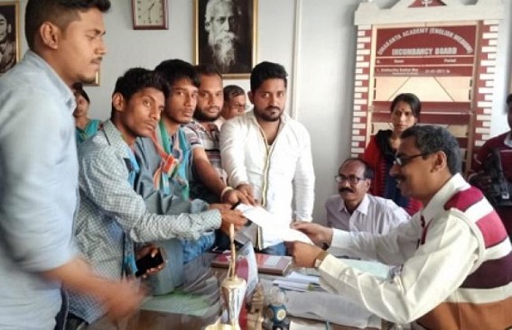 Umakanta English Medium School imposed heavy donation-charges on students, NSUI protests