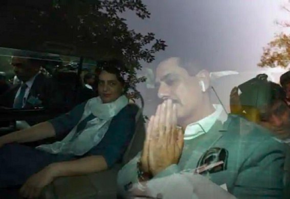 Priyanka drops Vadra at ED office, makes a political statement