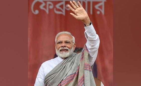 Modi launches developmental projects in Andhra amid protests