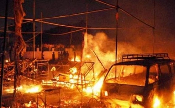 Fire at Kolkata's Burrabazar area