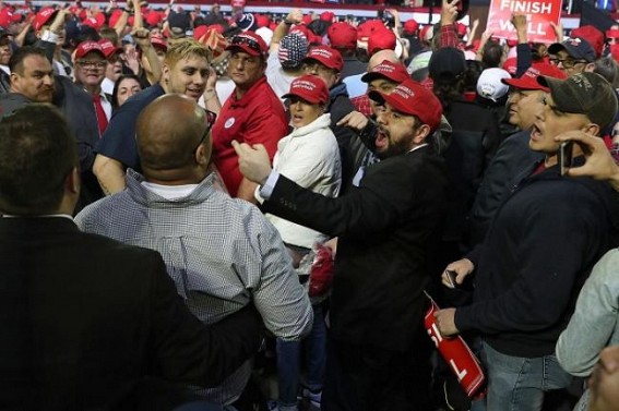 Trump supporter attacks BBC cameraman at Texas rally