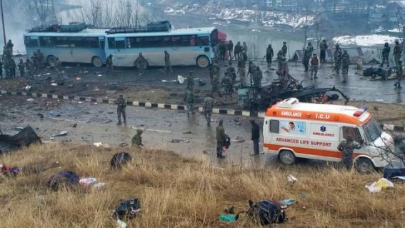 Death toll raises more, 42 CRPF troopers killed in suicide attack in Kashmir