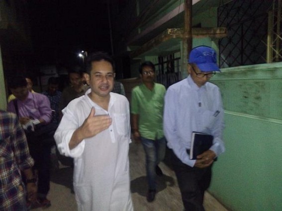 Congress, INPT leaders visited NC Debbarmaâ€™s home, held meeting till latenight