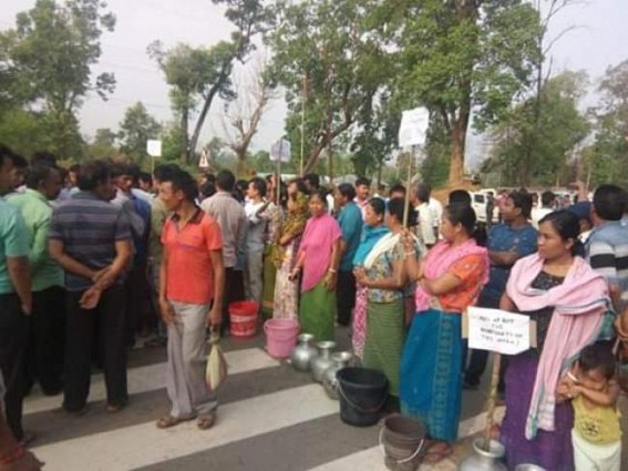 Water scarcity hits Birchandra Manu