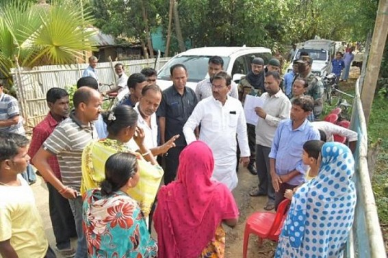 Minister Pranajitâ€™s illegal visits in Booths spoke up protests from Opposition Parties