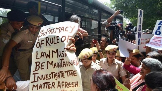 CJI sexual harassment case: Women activists, lawyer stage protest after Gogoi gets clean chit