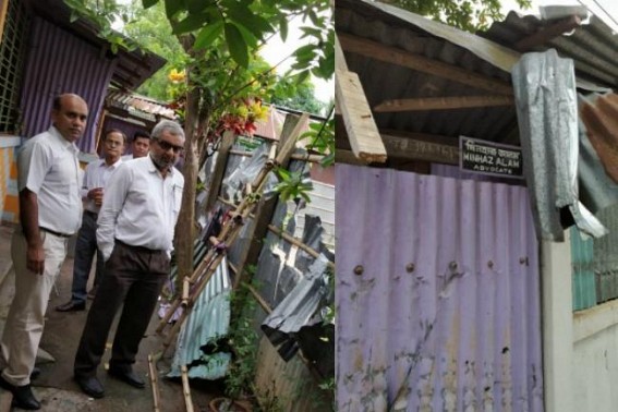 Post Poll Violence: BJP Miscreants attacked Advocate's home in Agartala