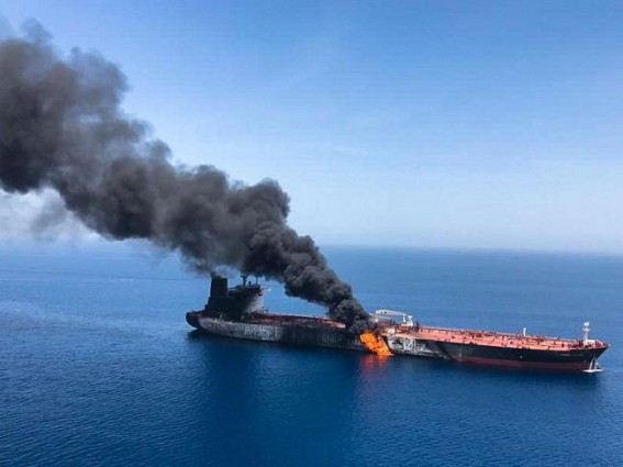 Oil prices jump nearly 4% over attack on oil tankers