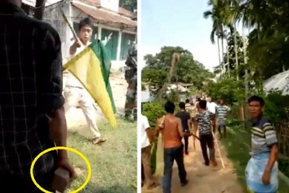 Heavy clash continues in Gandachera between BJP, IPFT, viral footage in social media creates panic