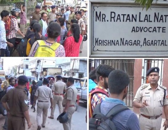 Tripura Science background students forced to take admission in Arts stream in State Colleges : Students gheraoed Education Minister Ratan Lalâ€™s residence, chaos 