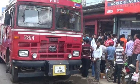 Sudden fire in Motorstand area erupts panic