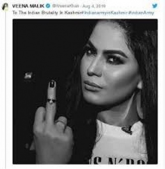 Netizens enraged as Veena Malik disrespects Indian Army