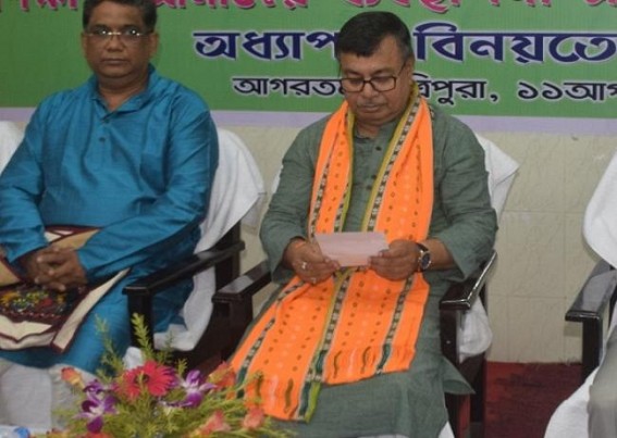 Numbers of teachers are more in Tripura schools than other states : Ratanlal Nath