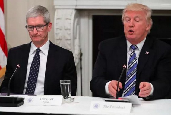 China trade war will help Samsung, Tim Cook tells Trump