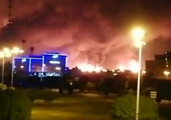 Saudi Arabia oil facilities ablaze after drone strikes