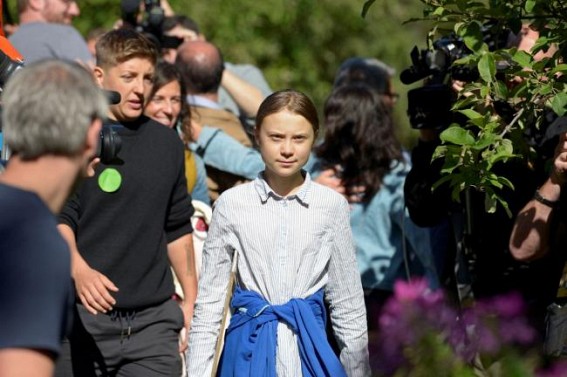 Thunberg leads massive climate march in Montreal