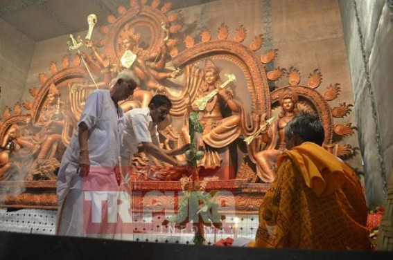 Festival fervor, celebrations across Tripura as much awaited Durga Puja begins with â€˜Maha Shasthiâ€™